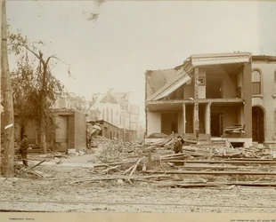 Destruction par une tornade